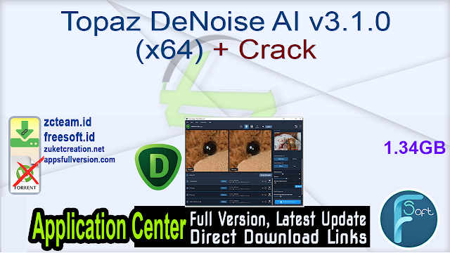Topaz DeNoise AI v3.1.0 (x64) + Crack_ ZcTeam.id