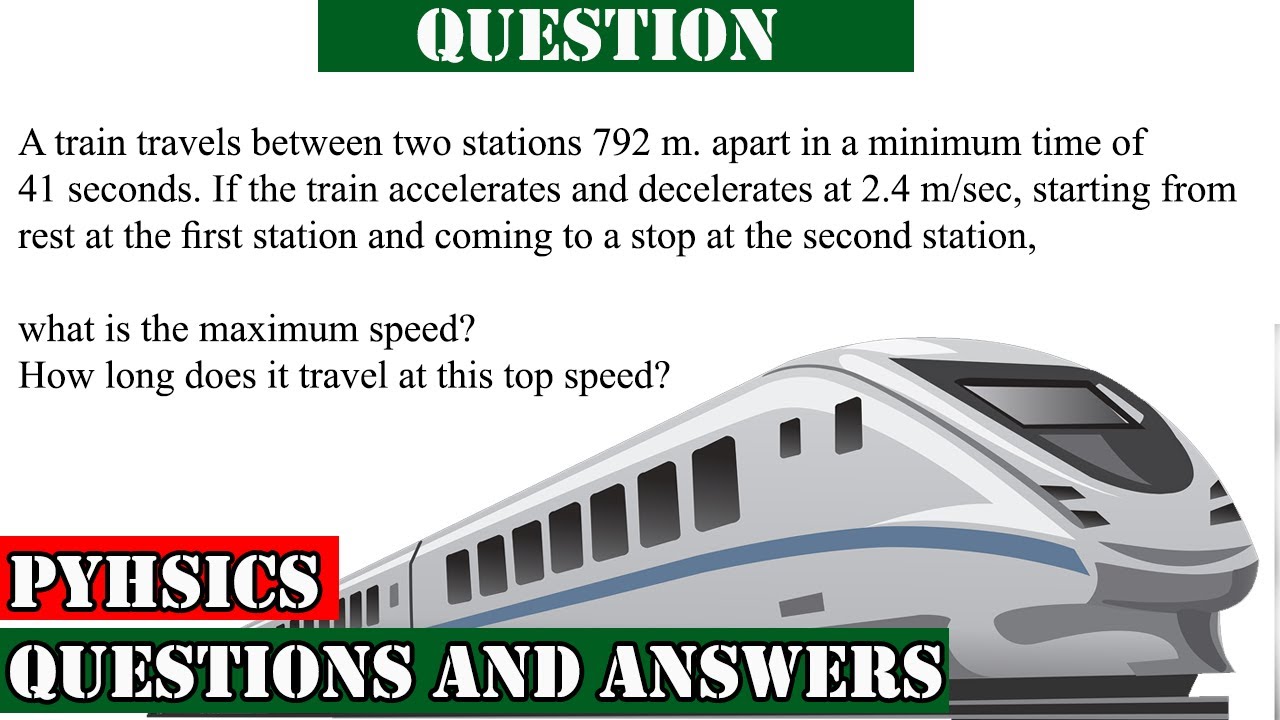 Solution A train travels between two stations 792 m(meter). apart in a