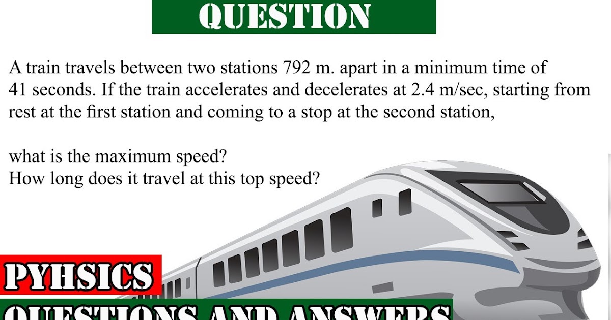 Solution A train travels between two stations 792 m(meter). apart in a