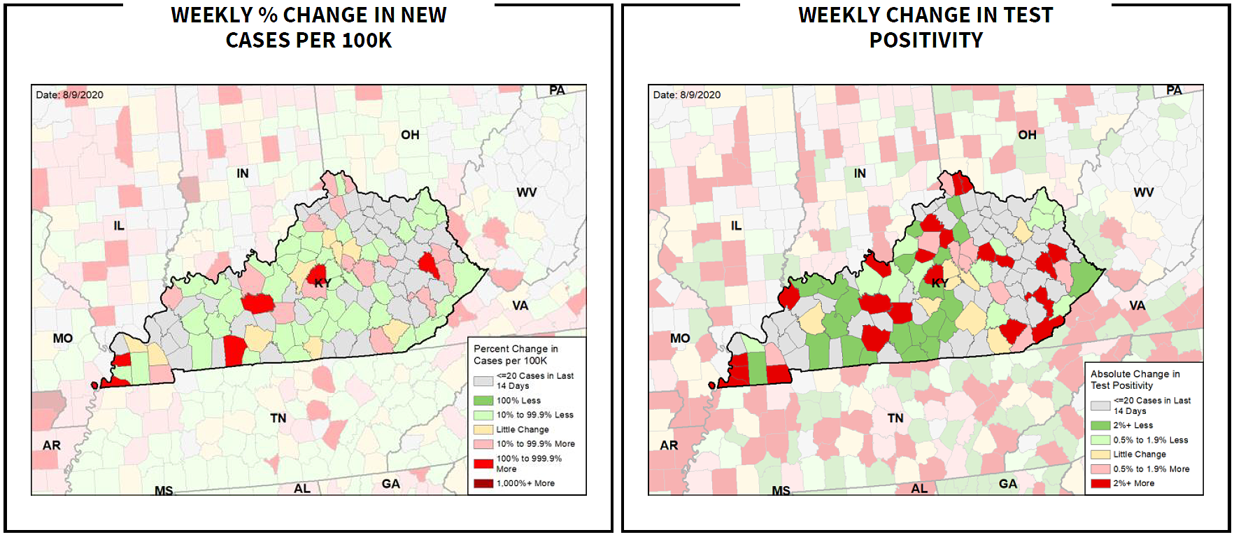 KENTUCKY HEALTH NEWS White House puts fewer Ky. counties in 'red zone