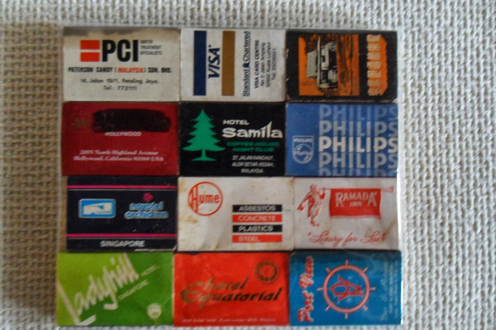 idotcollection Collectible 1950s Match Boxes Set G