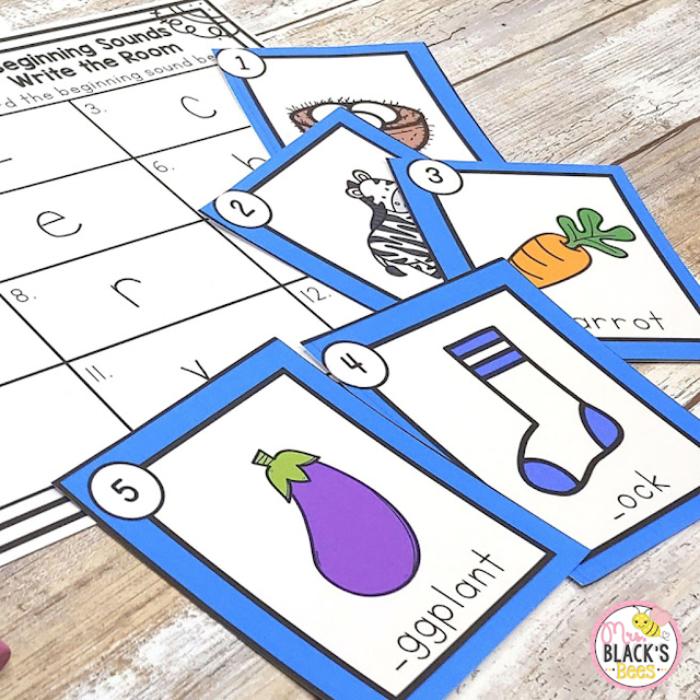 Mrs. Black's Bees: Kindergarten Write the Room Bundle
