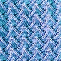 Zig Zag Lace Knitting Pattern, very pleasant to knit.