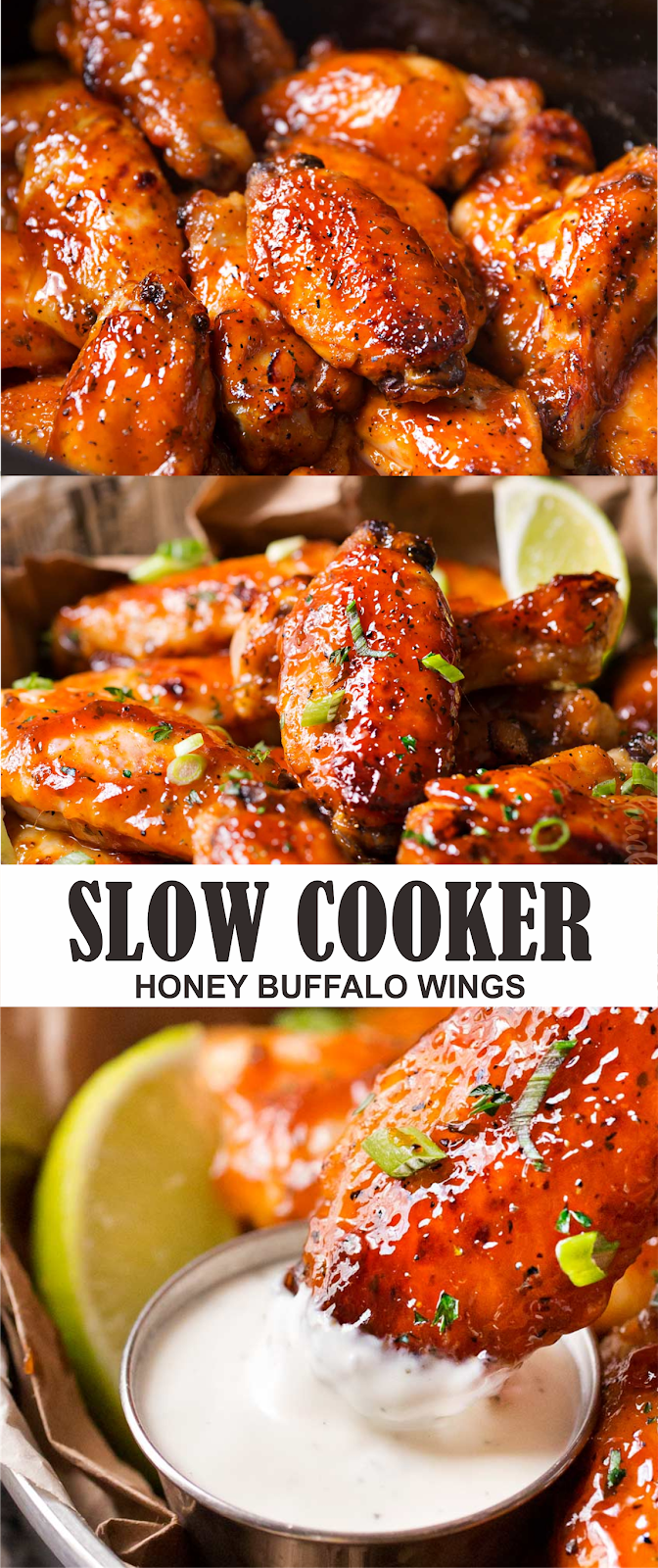 SLOW COOKER HONEY BUFFALO WINGS Amzing Food
