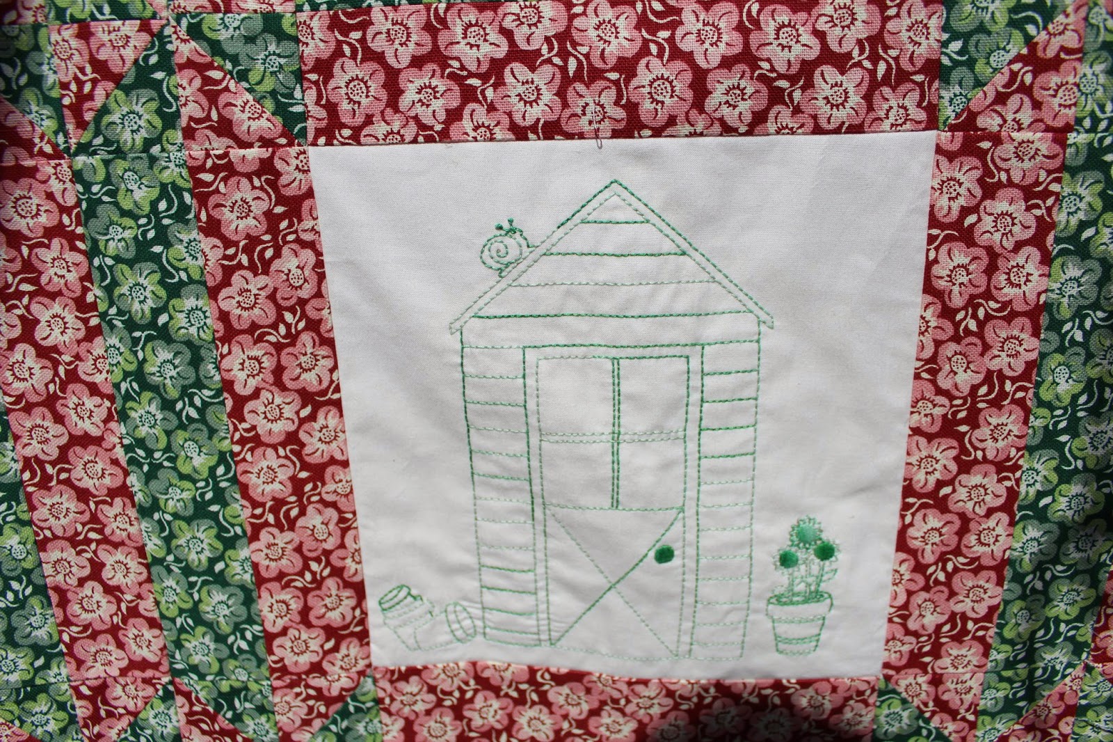 Kyrotime Cottage Potting Shed Quilt & Spring!