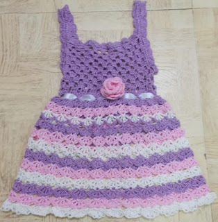 Sweet Nothings Crochet: BEAUTIFUL LOTUS BABY DRESS