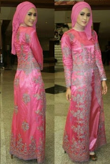 Baju Muslim Warna Pink Fanta - Jilbab Gucci
