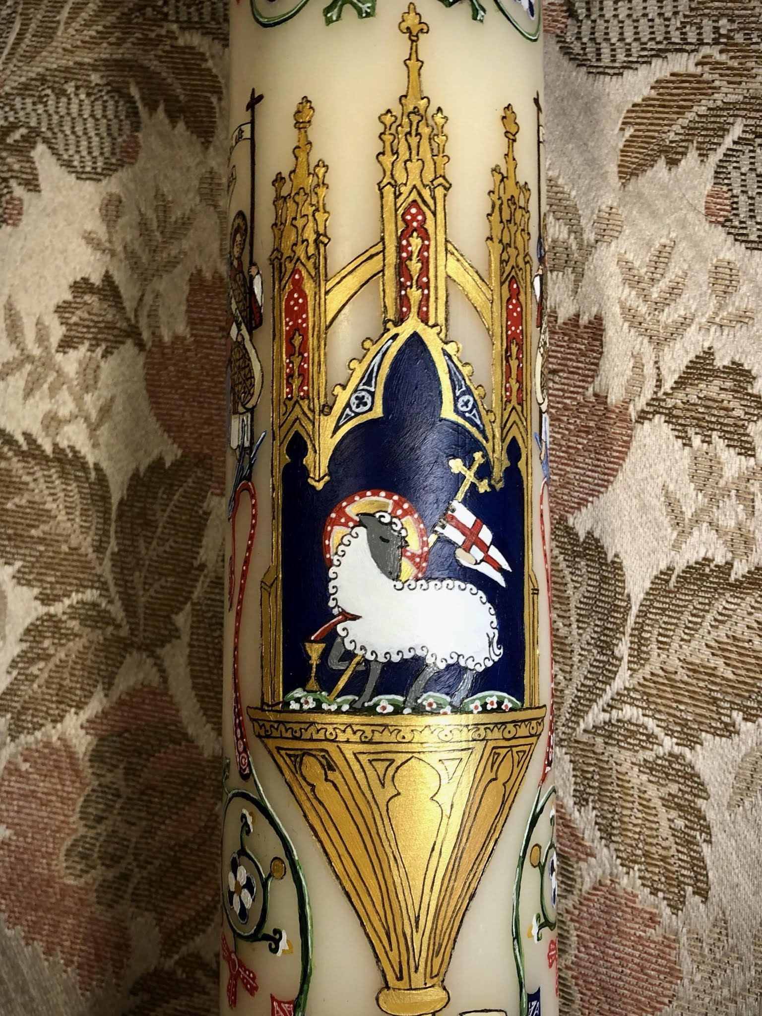 New Liturgical Movement Handpainted Paschal Candles Available for