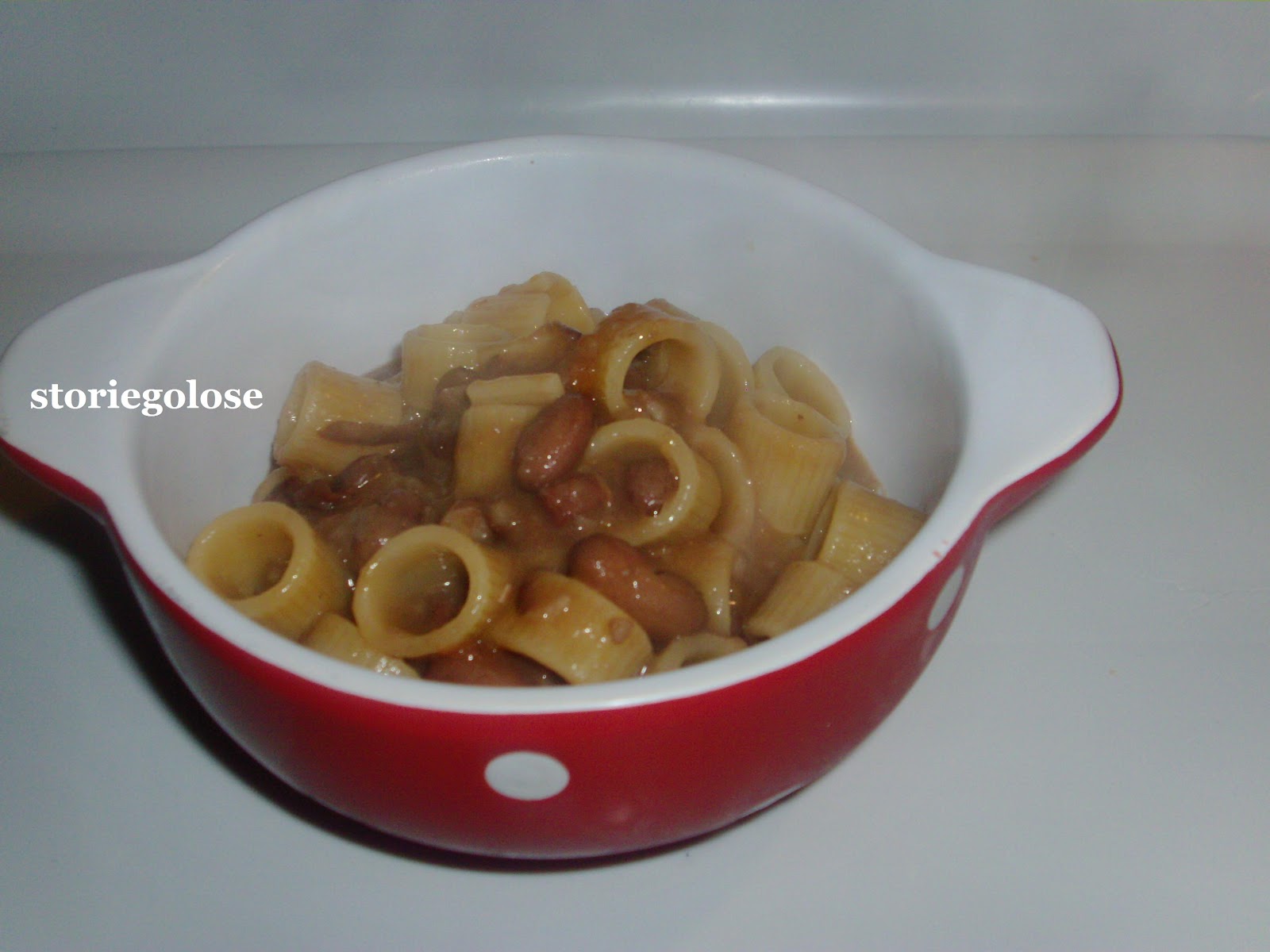 Storie golose Pasta fagioli e pancetta