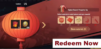 PUBGM Lantern Event How to get Lantern Material for Free