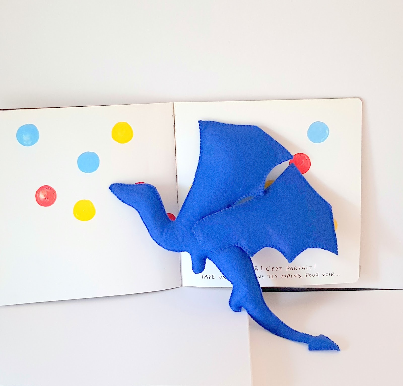 Ema Decorations Handmade dragon toy, a custom toy after a kid's drawing