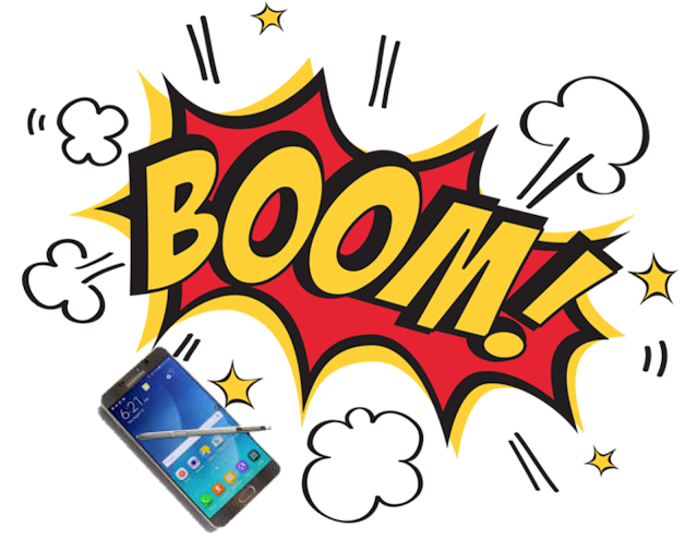 Samsung exploding phone Exploding note7