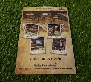 Scorecard from Lumberjax Mini Golf Scorecard from Lumberjax Mini Golf