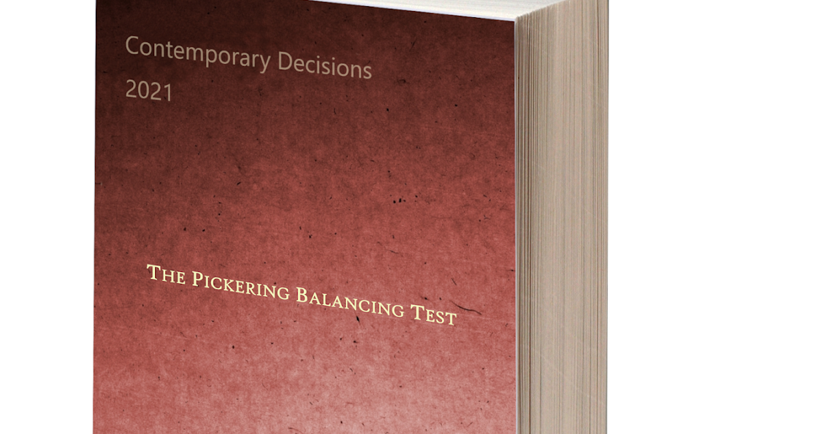 LandMark Publications The Pickering Balancing Test