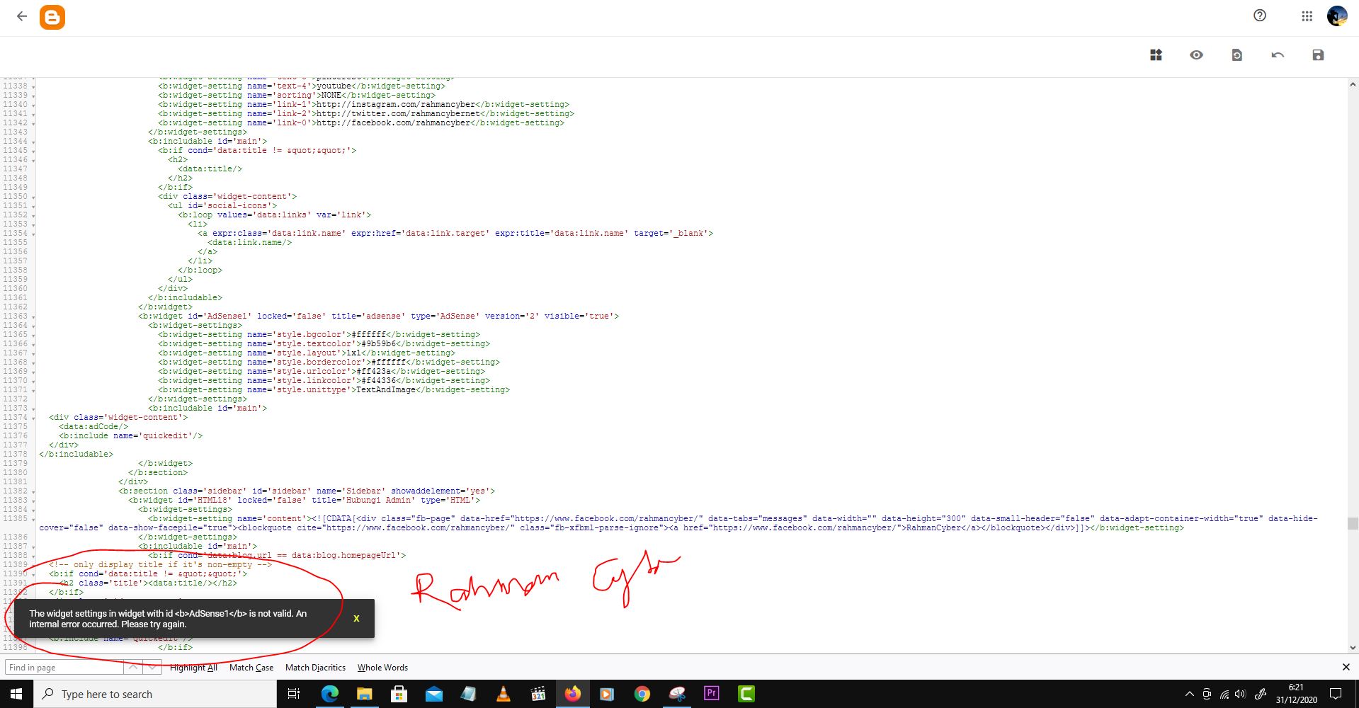 How To Fix The Widget Settings In Widget With AdSense Id Is Not Valid