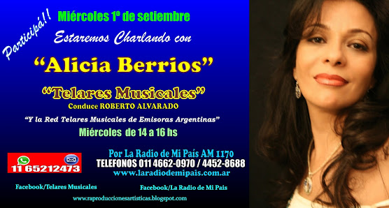ALICIA BERRIOS en Telares Musicales!!