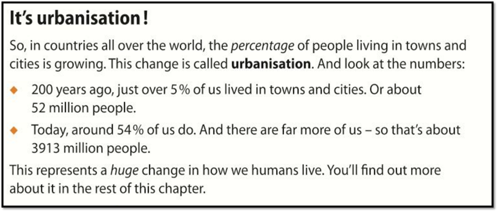 Y8 Geography Blog: Y8 Urbanisation