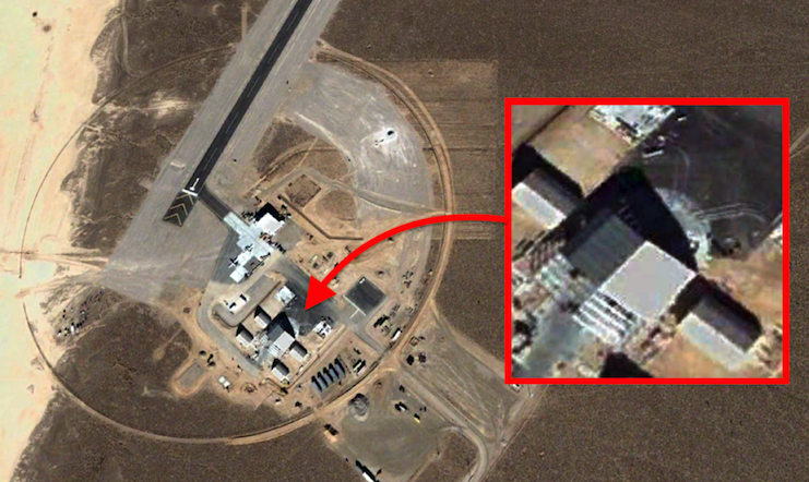 33 Meter Ufo At Area 51 On Google Earth Map Video Ufo Sighting