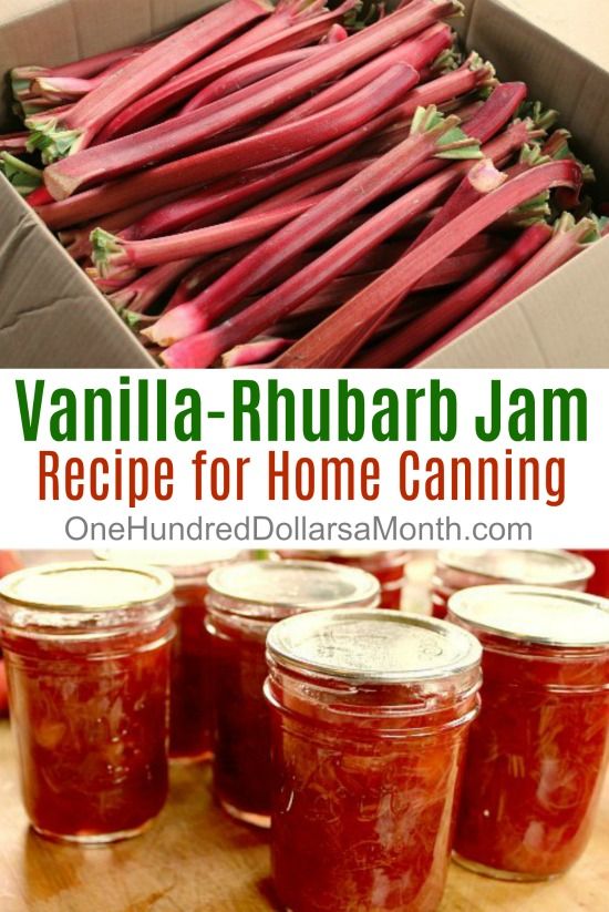 VanillaRhubarb Jam Special Recipe