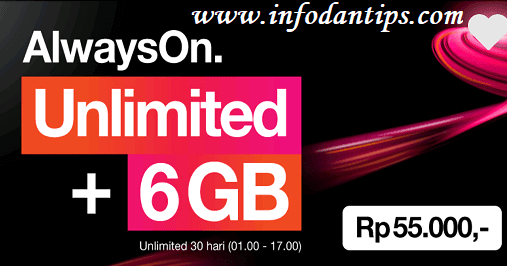 Pembagian & FUP Kuota Paket 3 AON Unlimited