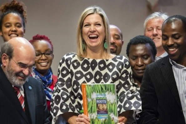 Queen Maxima attended the conference on ‘The Future of Farming and Food Security in Africa’ at the RABO-bank headquarters in Utrecht