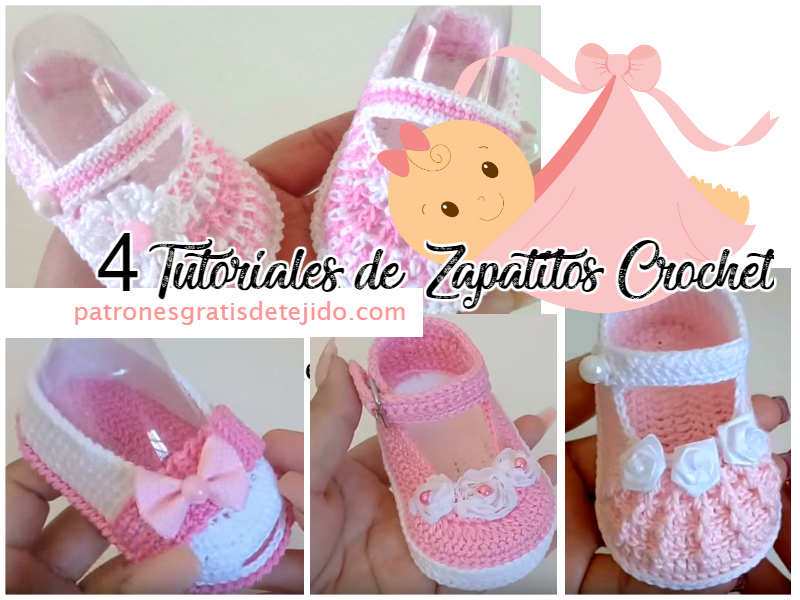 Buena voluntad portátil Gran engaño Zapatos Crochet para Niñas de 3 a 6 meses 🥰