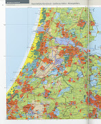 De complete kaart van Nederland. Links staan de actuele vertrektijden van . kaart 