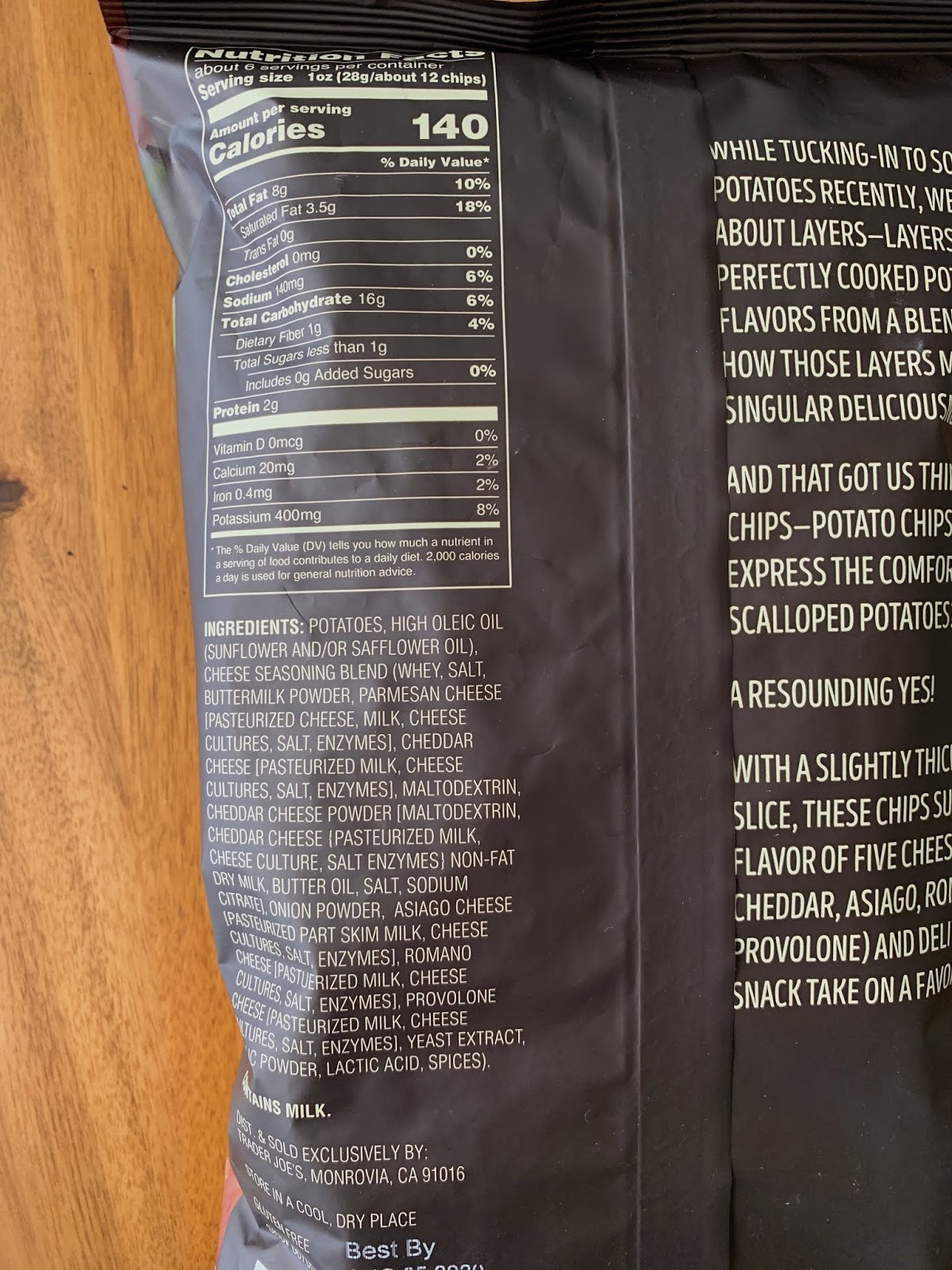 Trader Joe's Scalloped Potato Chips with Five Cheeses