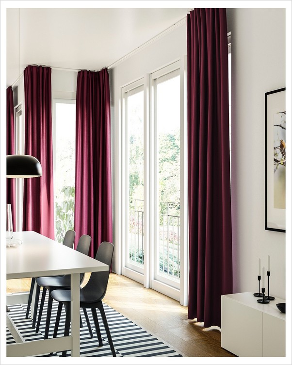 Hanging Bed Curtains From Ceiling Ceiling hung curtains around bed