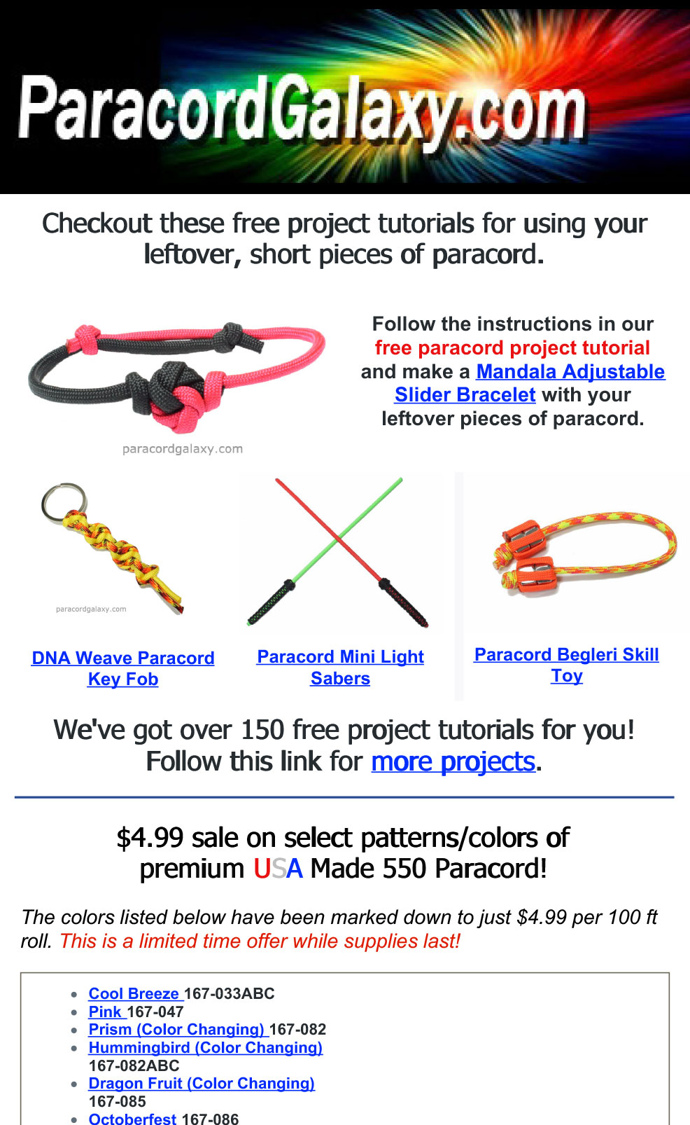 Paracord Insider Project Ideas and Tutorials Using Leftover, Short