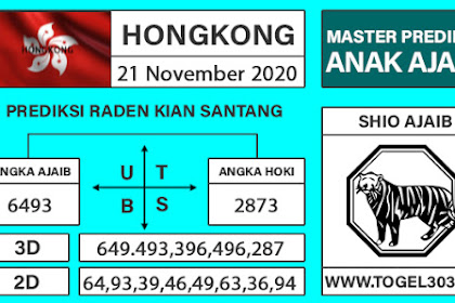 Prediksi Togel Hongkong Sabtu 21 November 2020