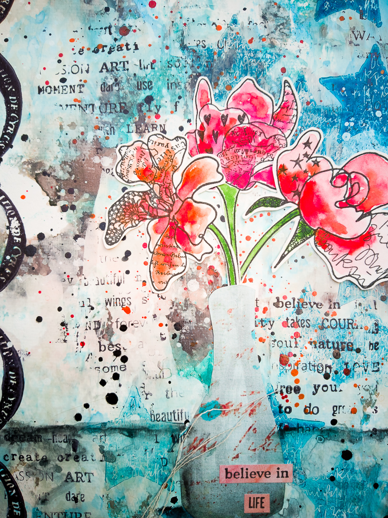 Susanne Rose Designs: Grungy Art Journal Background - Video Tutorial