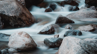 Free wallpaper Water, Stones, Flow, Nature