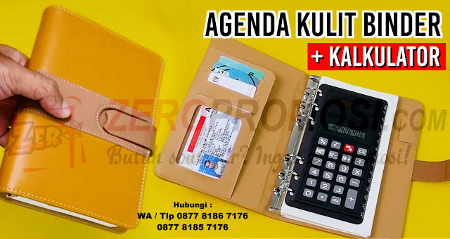 Set Buku Agenda dan Kalkulator, barang promosi agenda organizer kalkulator, Buku Catatan Agenda Binder Note Cover Kulit with Kalkulator, agenda organizer kalkulator, Binder - Buku Catatan Cover Kulit - Buku Agenda dengan Kalkulator, Memo agenda kalkulator dalam 1 paket