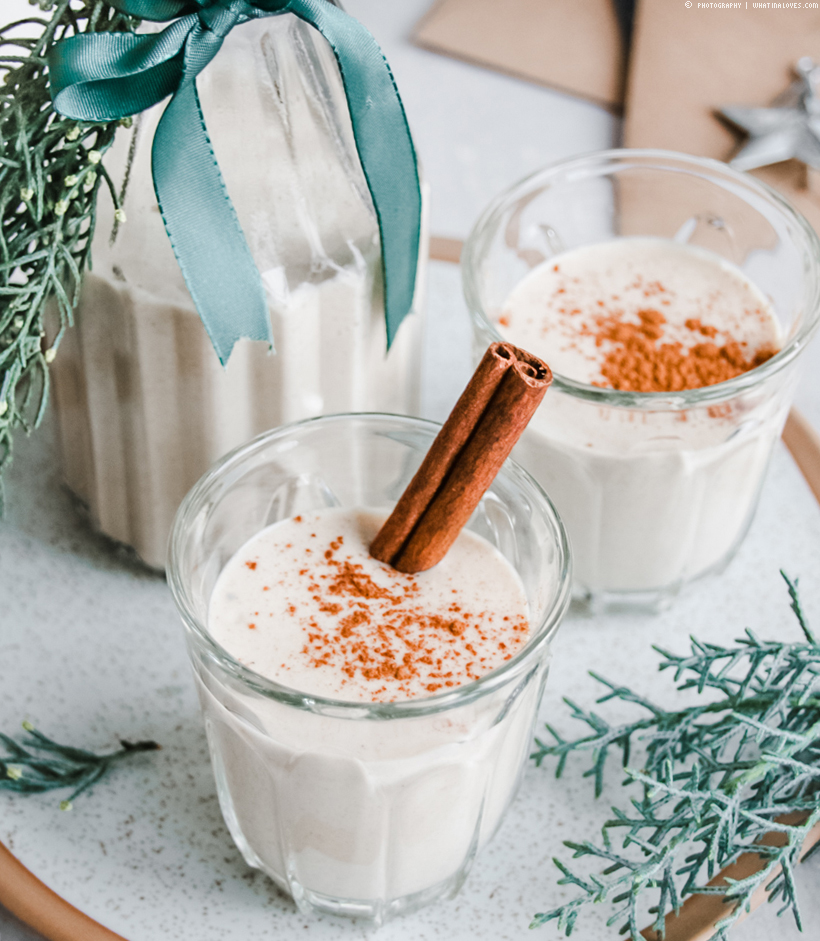 vegan Eggnog - ein winterlicher Weihnachtspunsch