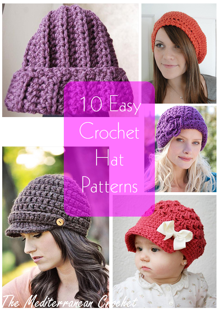 Melissa Crochet Designs 10 Easy Crochet Hat Patterns for Beginners