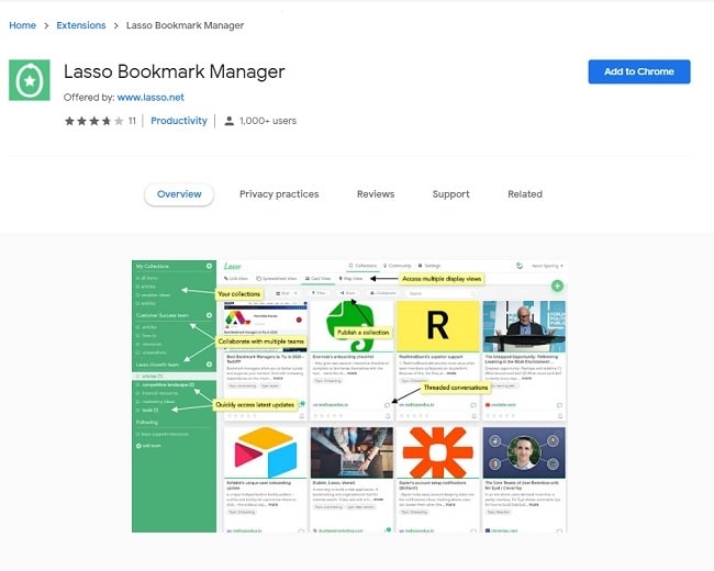 Lasso – Best bookmark manager for teams