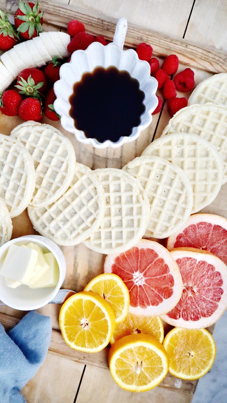 My Sweet Savannah how to create an easy waffle brunch board