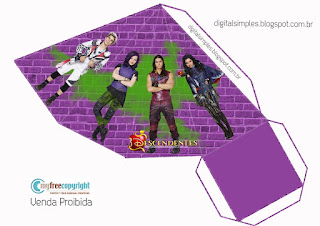 Descendientes: Cajas para Imprimir Gratis. Descendientes: Cajas para Imprimir Gratis.