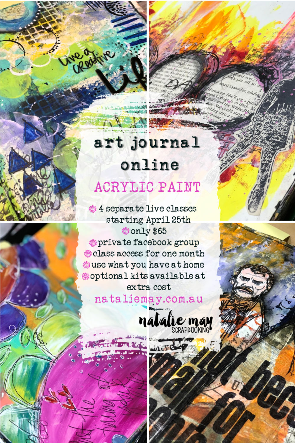 Happy Daks! Natalie May. Online Art Journal Class