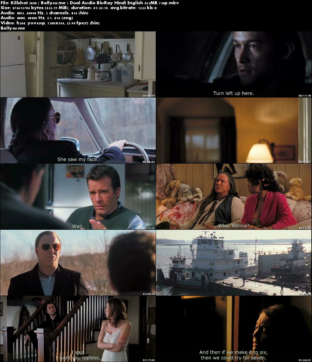 Killshot 2008 BluRay 800MB Hindi Dual Audio 720p Download Killshot 2008 BluRay 800MB Hindi Dual Audio 720p Download