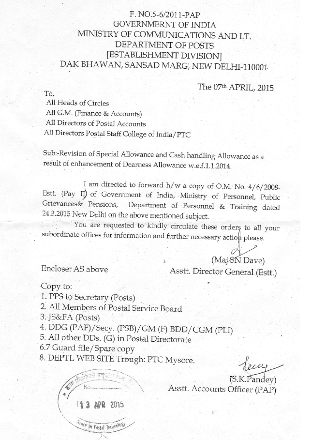 All India Association of Inspector Posts and Assistant Superintendent