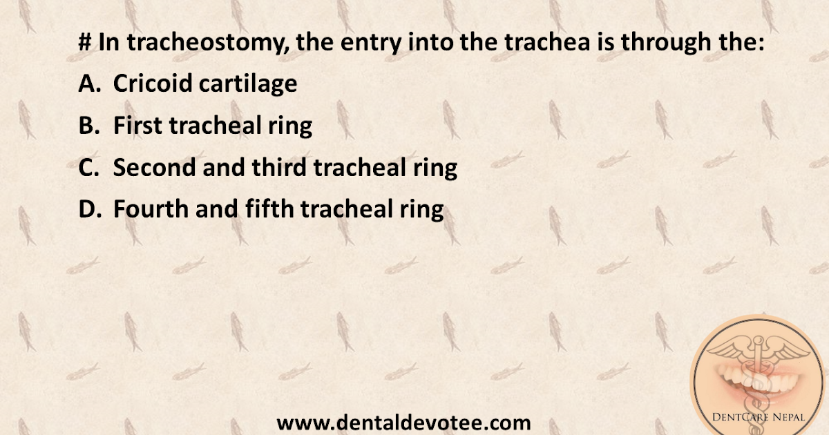 Dentosphere World of Dentistry Tracheostomy Procedure