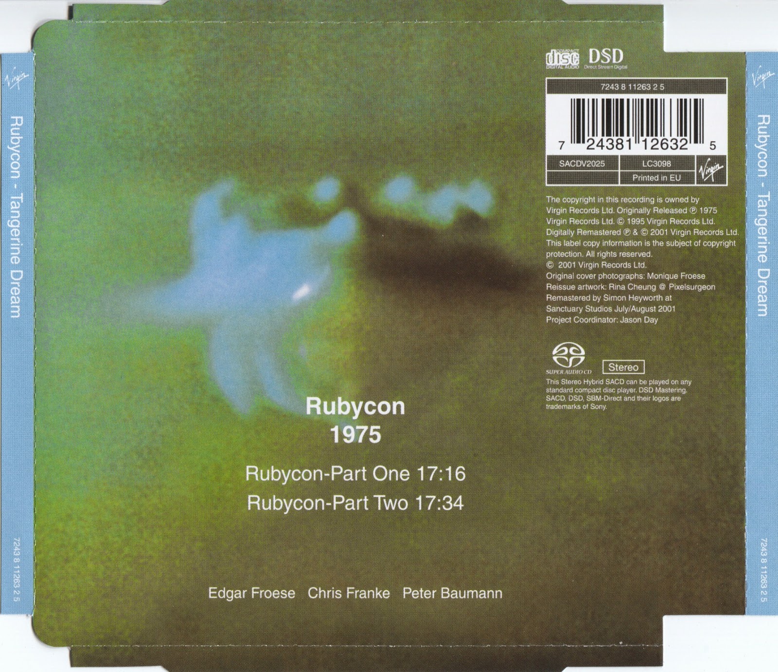 Classic Rock Covers Database Tangerine Dream Rubycon (1975)