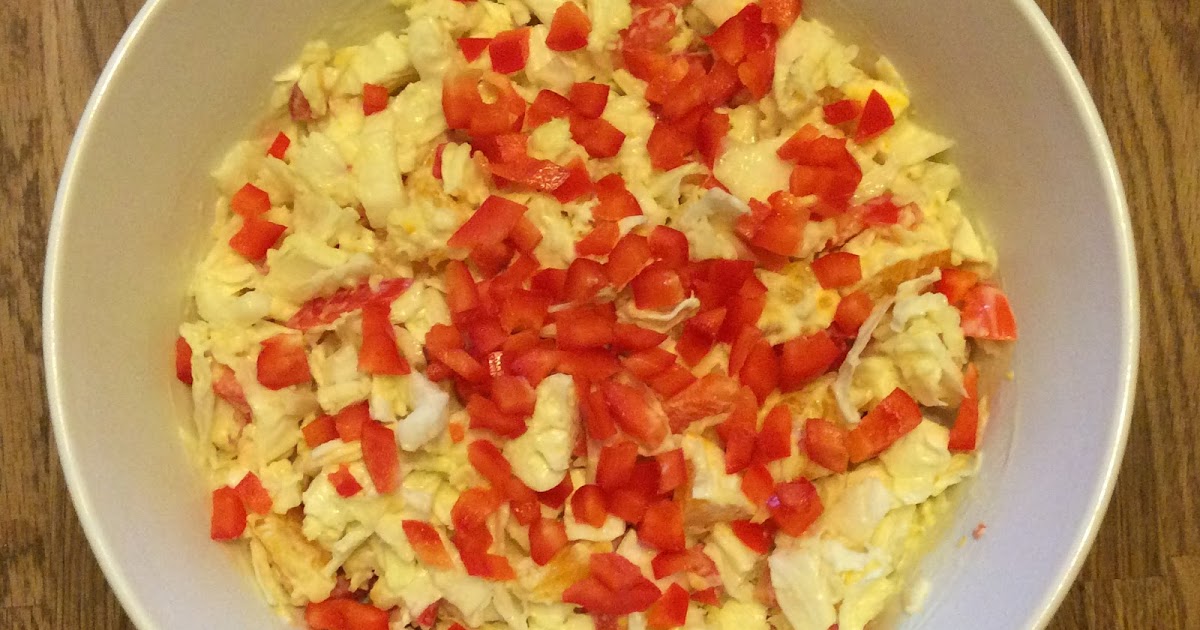 Villa Hollerbusch Fruchtiger Chinakohlsalat mit Paprika, Apfel, Orange