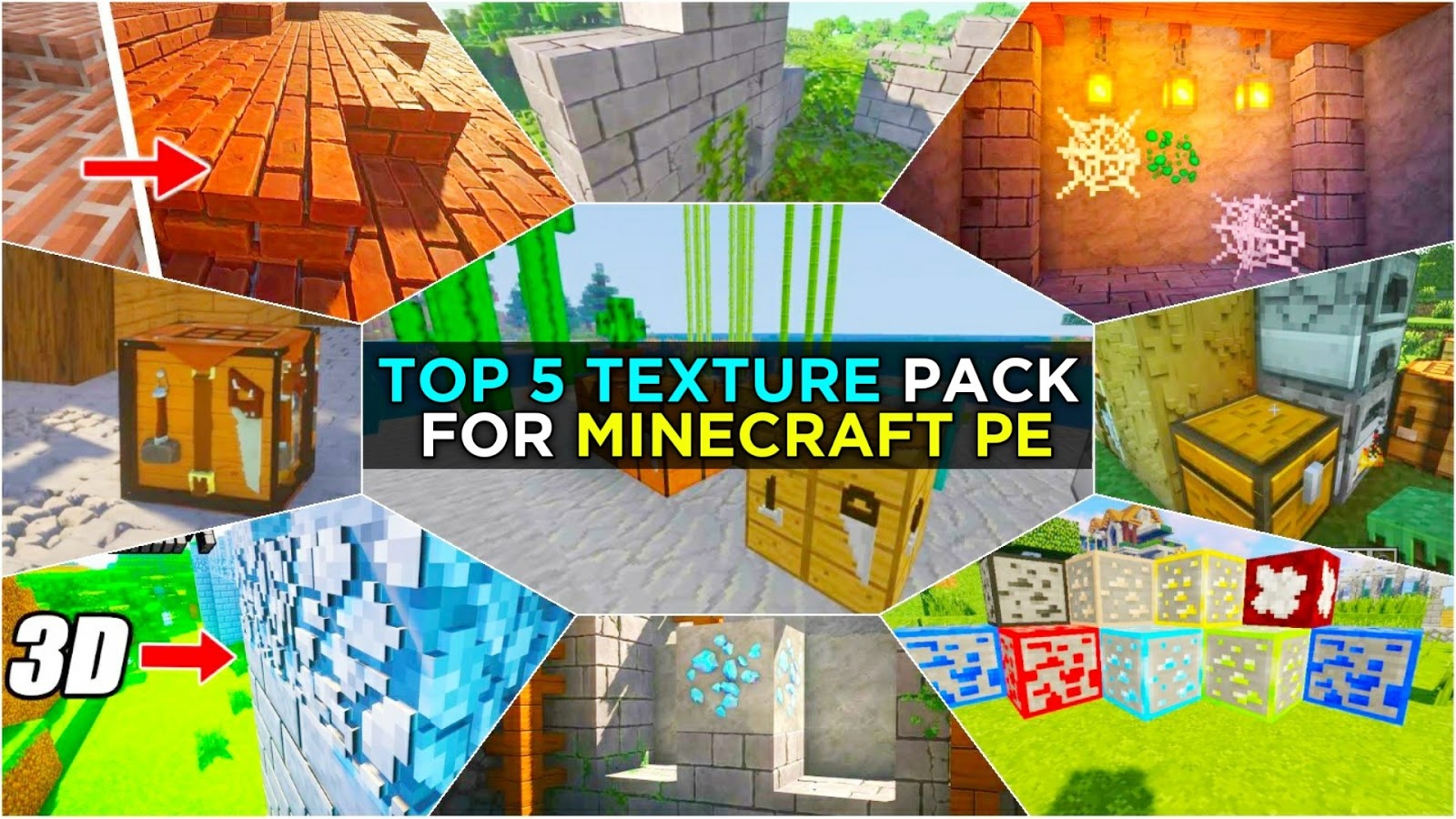 TOP 5 BEST TEXTURE PACKS FOR MINECRAFT PE