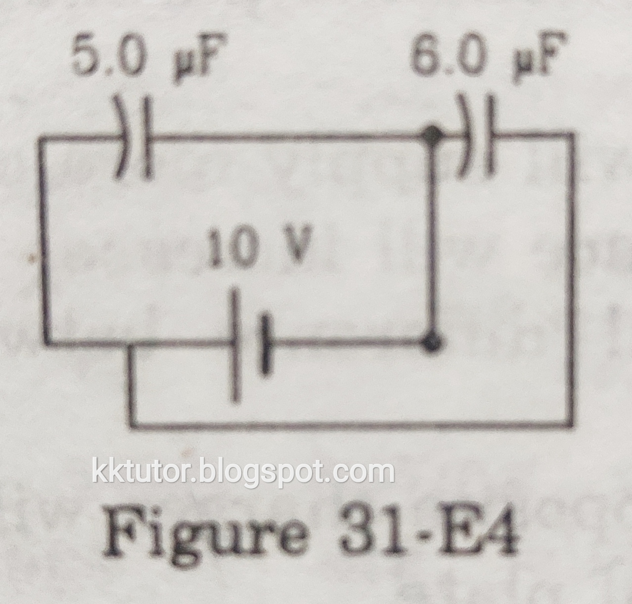 KKMishra's Tutorials H C Verma solutions, Capacitors, EXERCISES, Q1