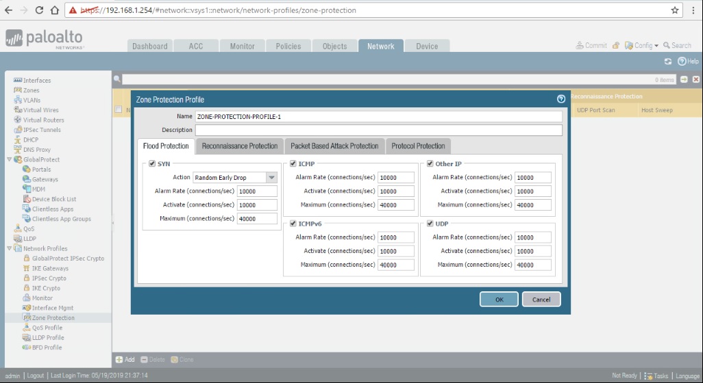 IP Address Sweep and Port Scan, Junos OS