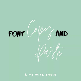 Cursive Font to Copy and Paste, Font Copy And Paste, Fancy Text Generator