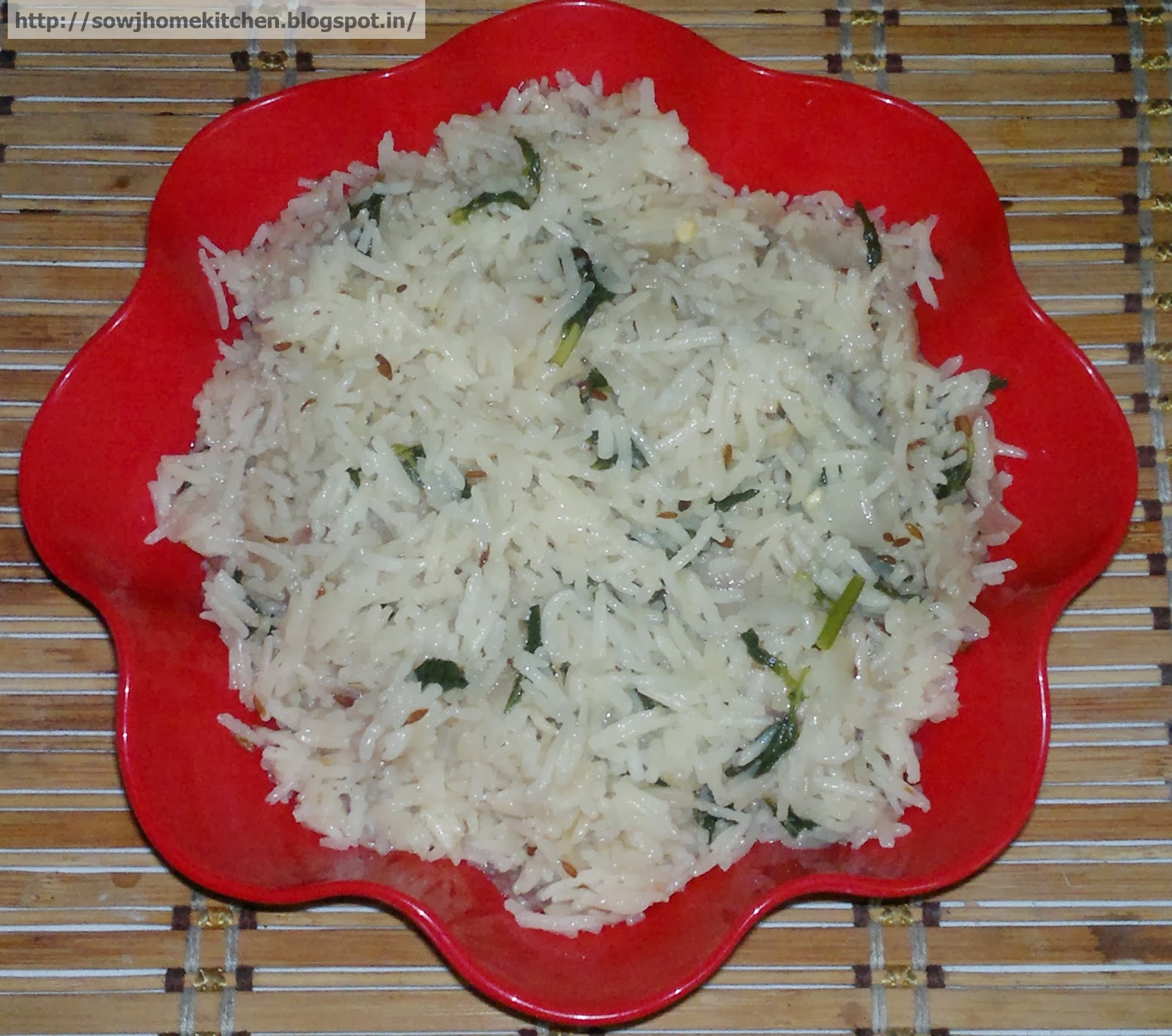 Jeera Pulao/Cumin Pulao Sowj Home Kitchen